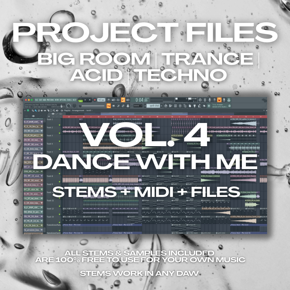 Big Room, Techno, Trance & Acid Producer Pack Vol. 4 | Stems, MIDI & FLP Files | Stems, MIDI & FLP Files