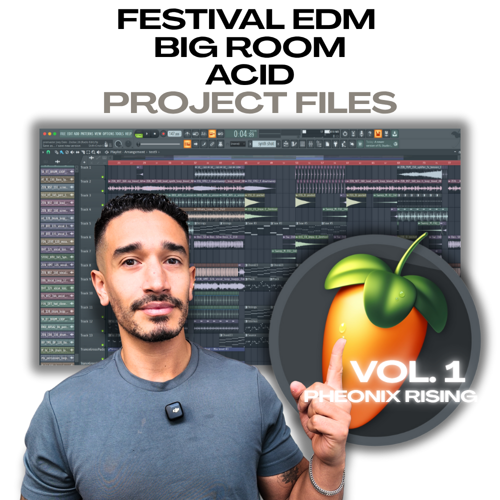 Festival EDM, Big Room & Acid Producer Pack Vol. 1 | FL Studio Project Files & Stems