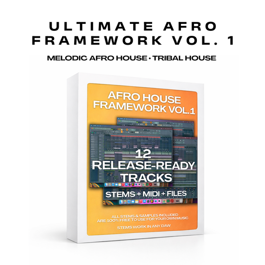 ULTIMATE AFRO FRAMEWORK VOL. 1 | 12 Release-Ready Project Files: All Stems, MIDI & FLPs
