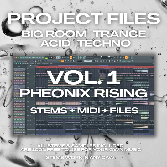 Big Room, Techno, Trance & Acid Producer Pack Vol. 1 | Stems, MIDI & FLP Files