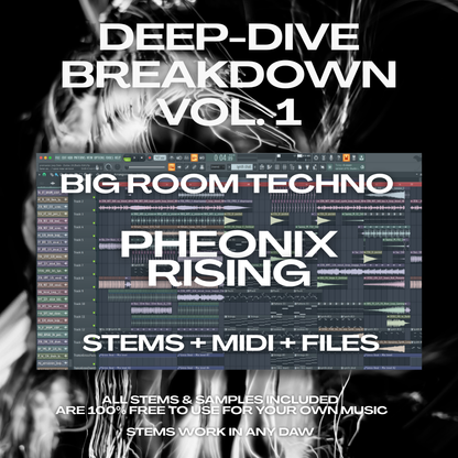 Deep-Dive Breakdown™ Vol. 1: Big Room Techno | incl. Video + Project Files & Stems