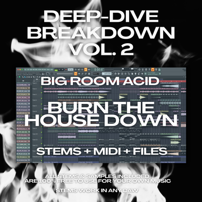 Deep-Dive Breakdown™ Vol. 2: Big Room Acid | incl. Video + Project Files & Stems