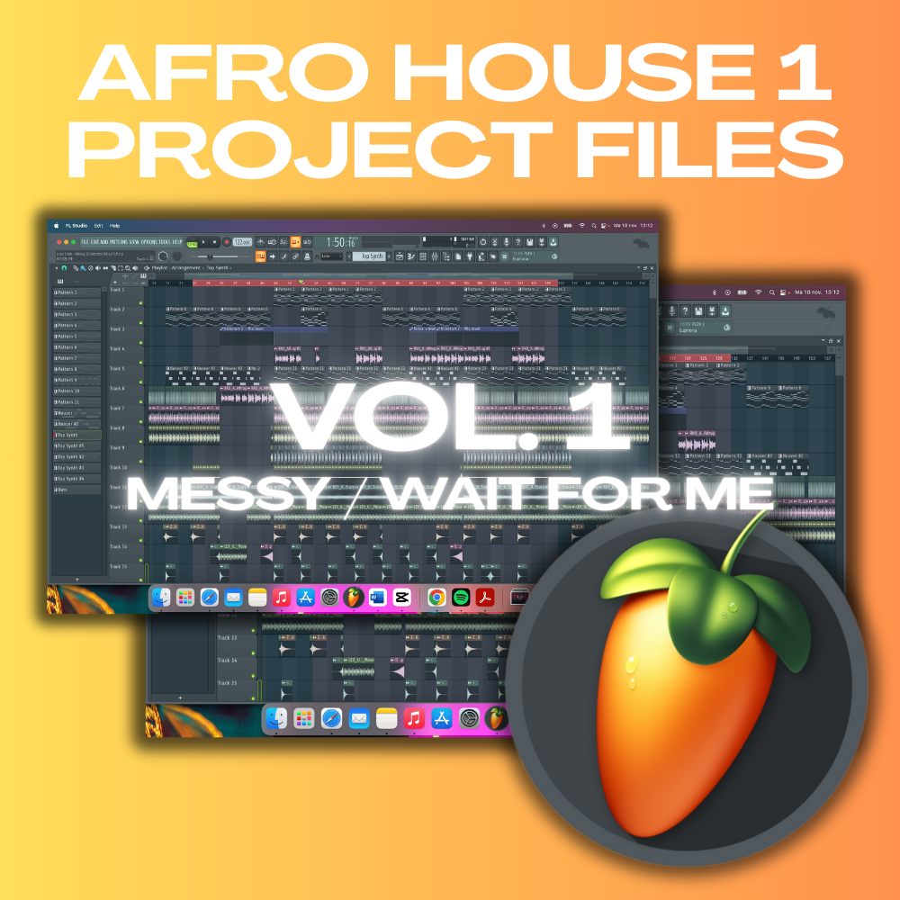 Afro House Producer Pack Vol. 1 | Video Tutorial, Stems, MIDI & FLP Files
