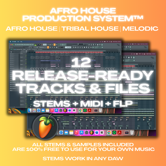 Afro House Production System™ | 12 Release-Ready Project Files: All Stems, FLPs & MIDI