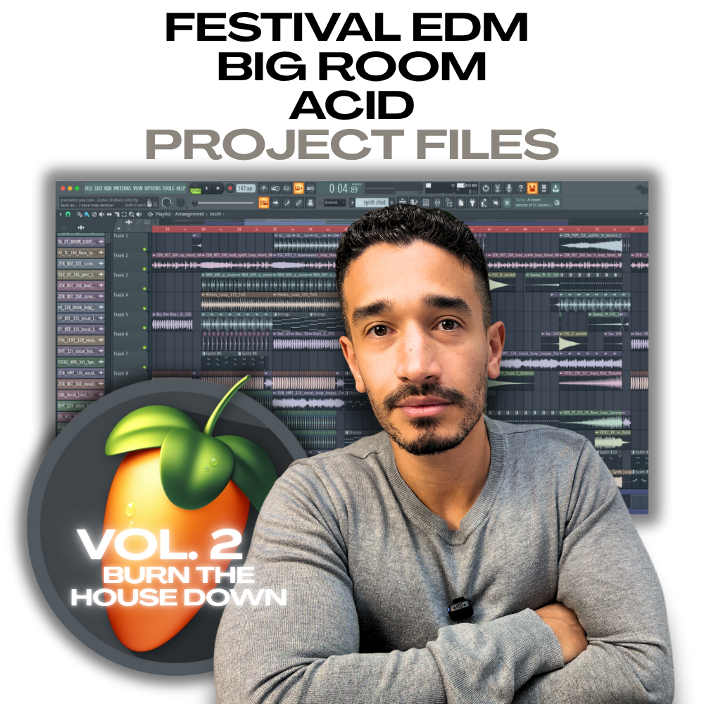 Festival EDM, Big Room & Acid Producer Pack Vol. 2 | FL Studio Project Files & Stems