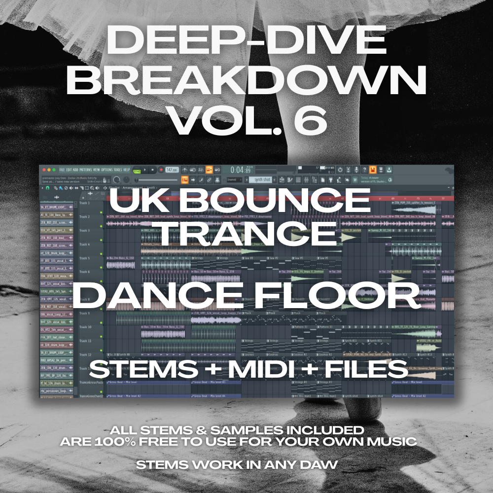 Deep-Dive Breakdown™ Vol. 6: UK Bounce / Trance | incl. Video + Project Files & Stems