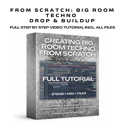 (NEW) From Scratch: Big Room Techno Drop & Buildup | Full Step By Step Tutorial